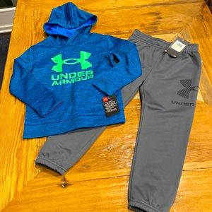 NEW Under Armour Youth Hoodie & Joggers 2pc Bundle